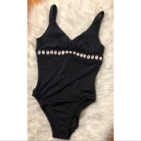 Seafolly Ibiza Escape Black one piece bathing suit - Picture 4 of 6